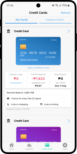 dobin credit card management app