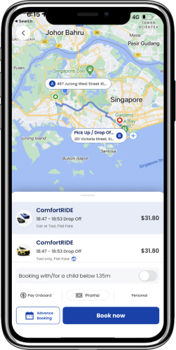 zig comfort app cost of ride